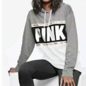 VS pink grey and white hoodie and legging set